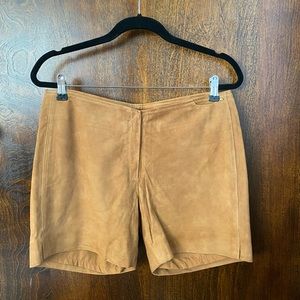 Tan Suede Shorts